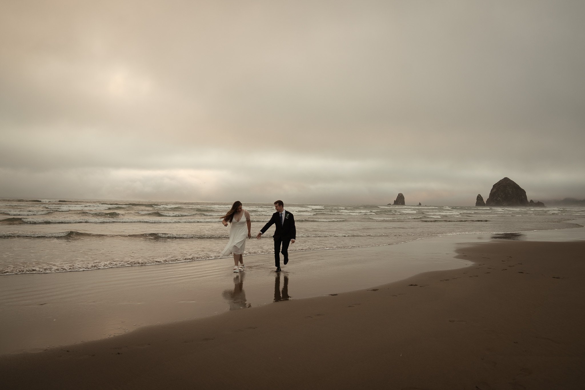 Cannon Beach Oregon elopement photography