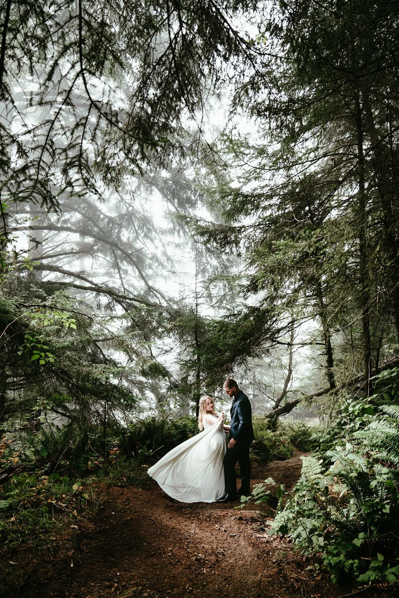 Redwood forest elopement