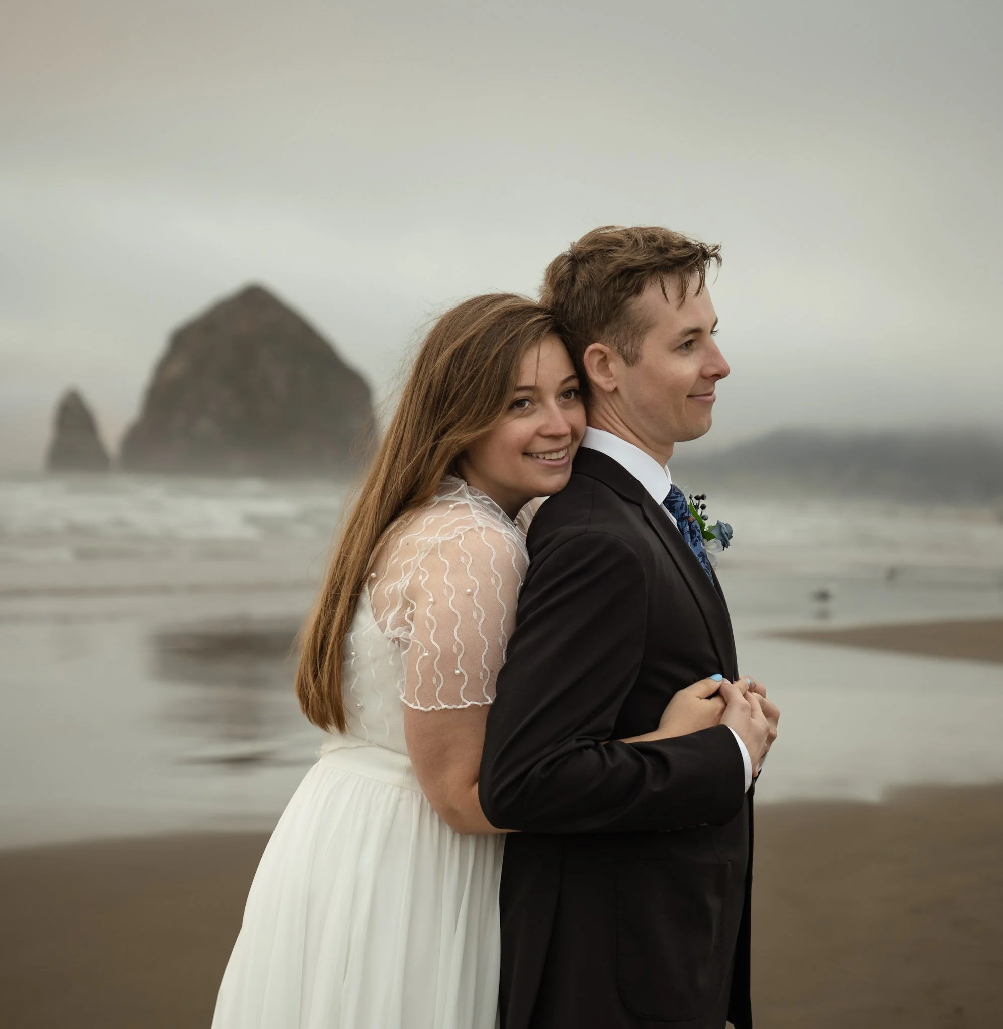 Cannon Beach Oregon elopement photography