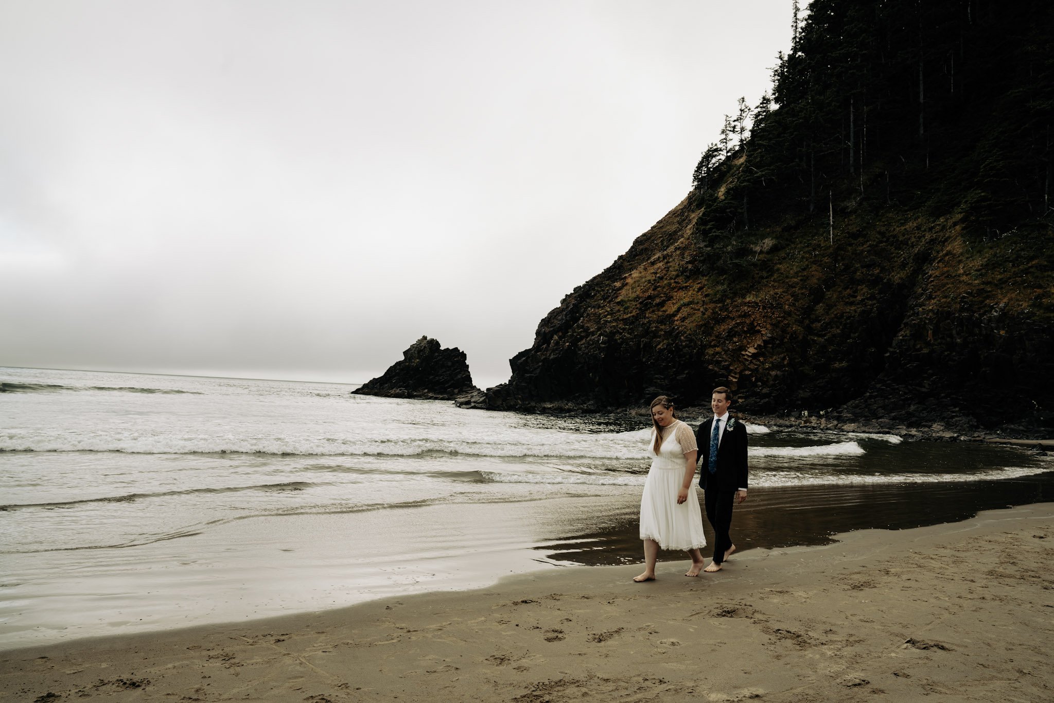 Cannon Beach Oregon elopement photography