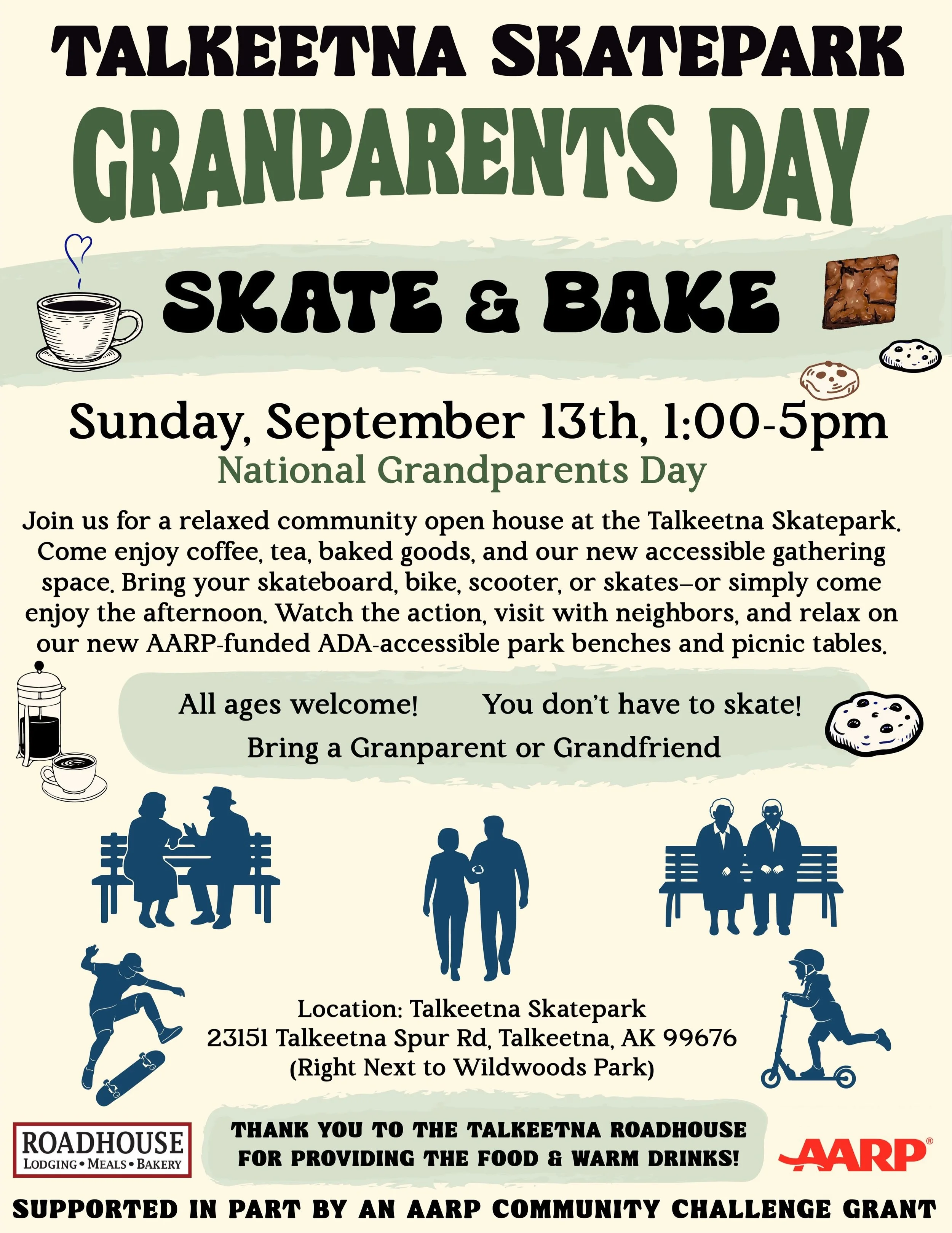 Grandparent's Day at the Skatepark! Skate &amp; Bake