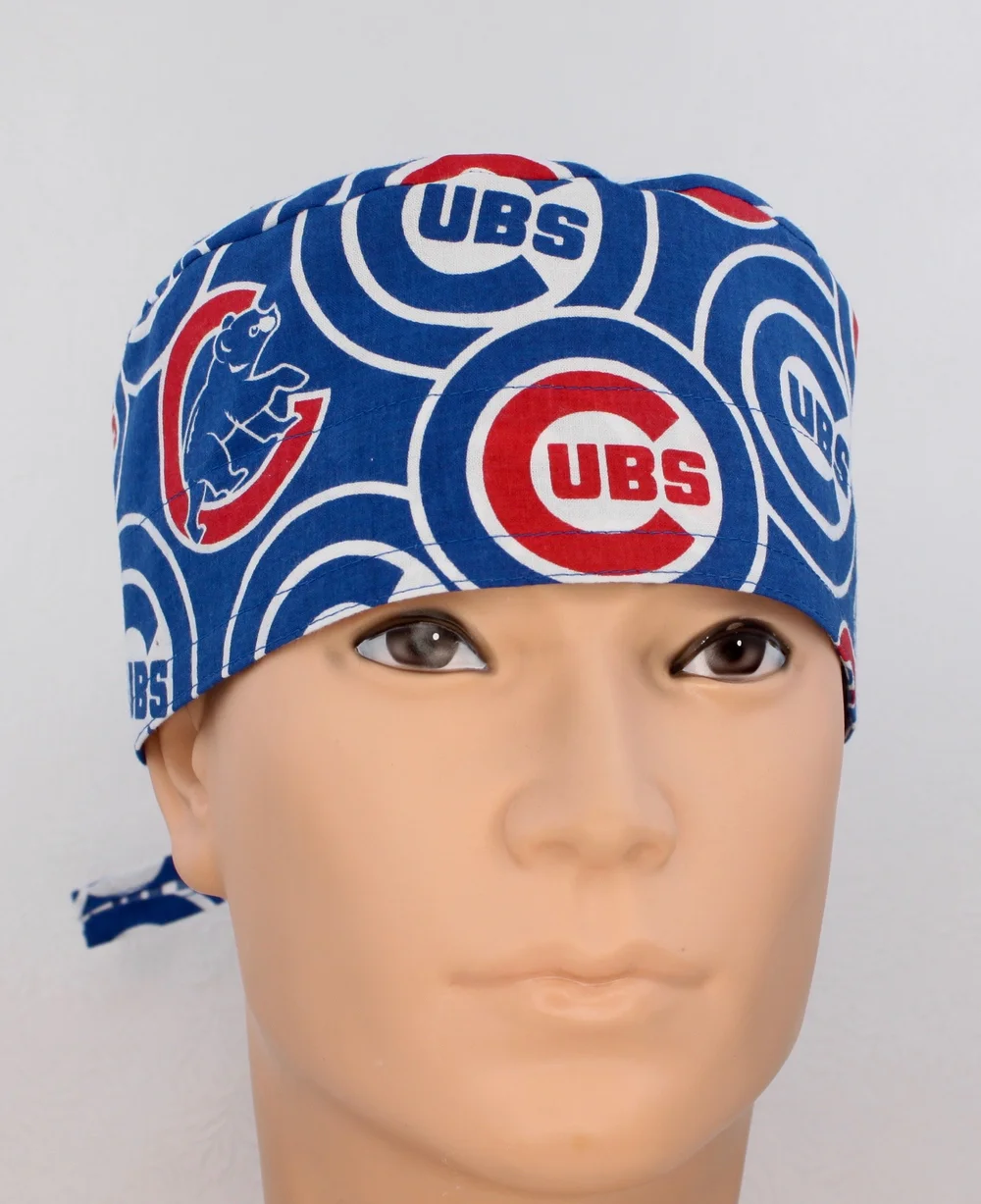 Masque En Coton Réversible – Chicago Cubs – Fait Main – Neuf