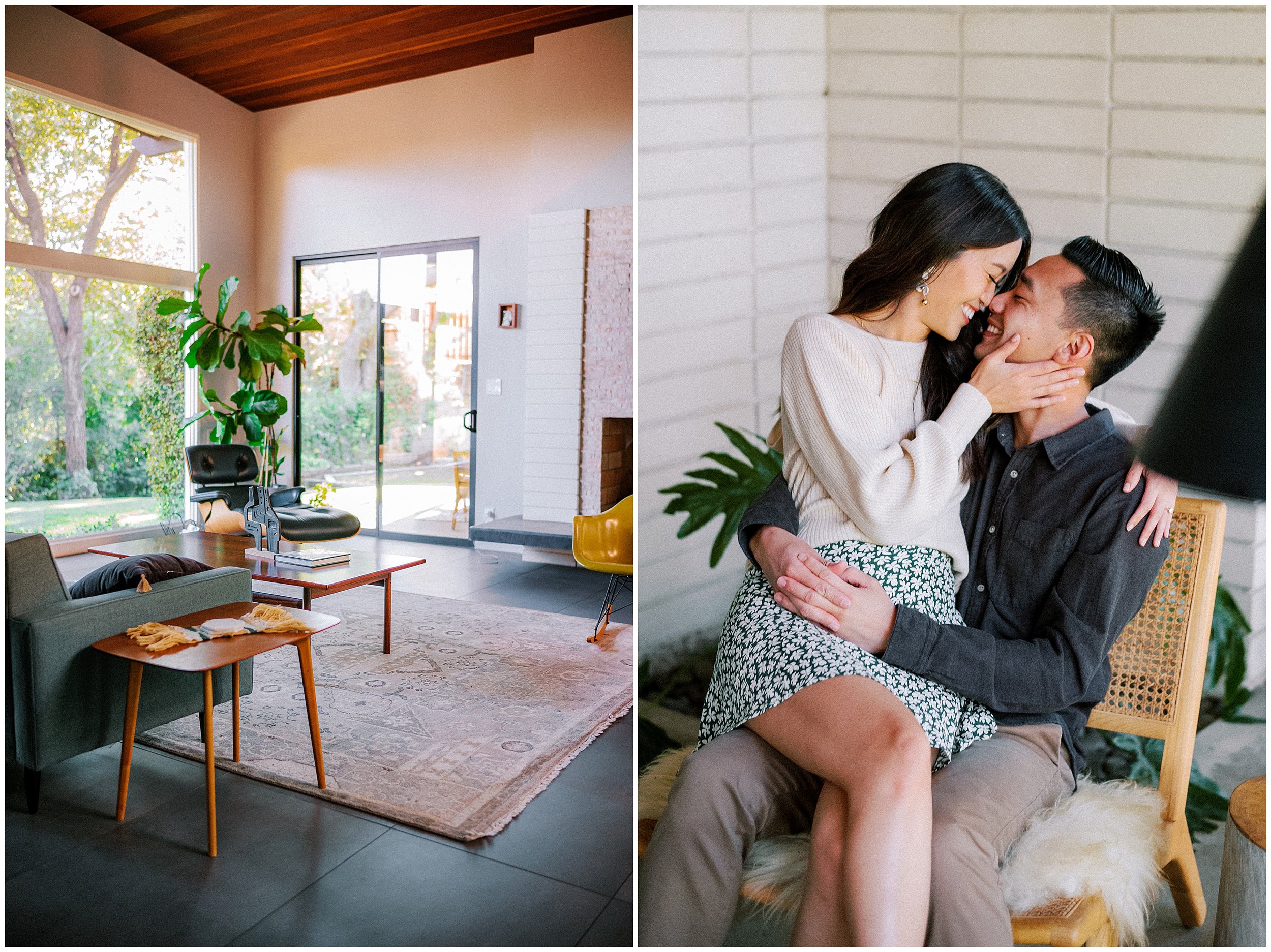 Pasadena Mid-Century Modern Home Engagement Session Jessica & Alric Stewart and Connie Photography_0002.jpg