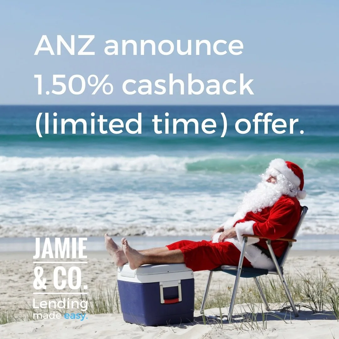 🚨 ANZ has just announced a limited-time 1.50% cashback for new and refinance home loan clients.
It&rsquo;s a sharp offer and it won&rsquo;t be around long.

On a $1mill home loan you&rsquo;d pocket $15,000.

That&rsquo;s Christmas and that holiday s