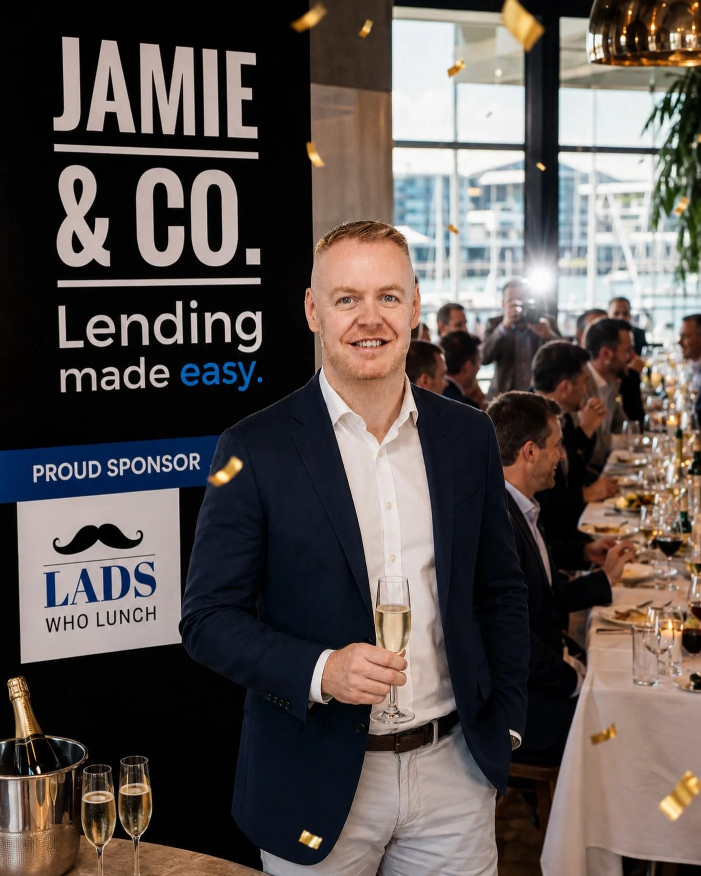Jamie &amp; Co is proud to be a sponsor of today&rsquo;s @ladswholunchnz event at @soulbarandbistro 

We&rsquo;re looking forward to a great afternoon connecting with other lads, building new relationships and enjoying some good food and conversation