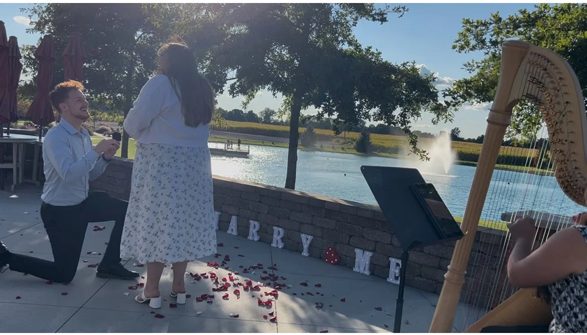 Playing the bride-to-be's favorite song during the proposal!