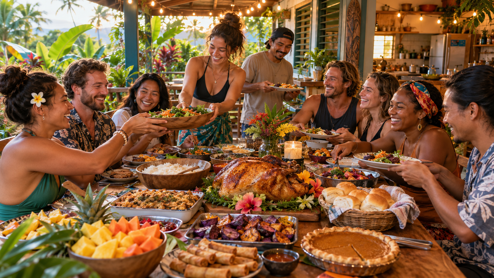 Thanksgiving Solo in Hawaii: Friendsgiving at a Hostel in Maui or Hilo