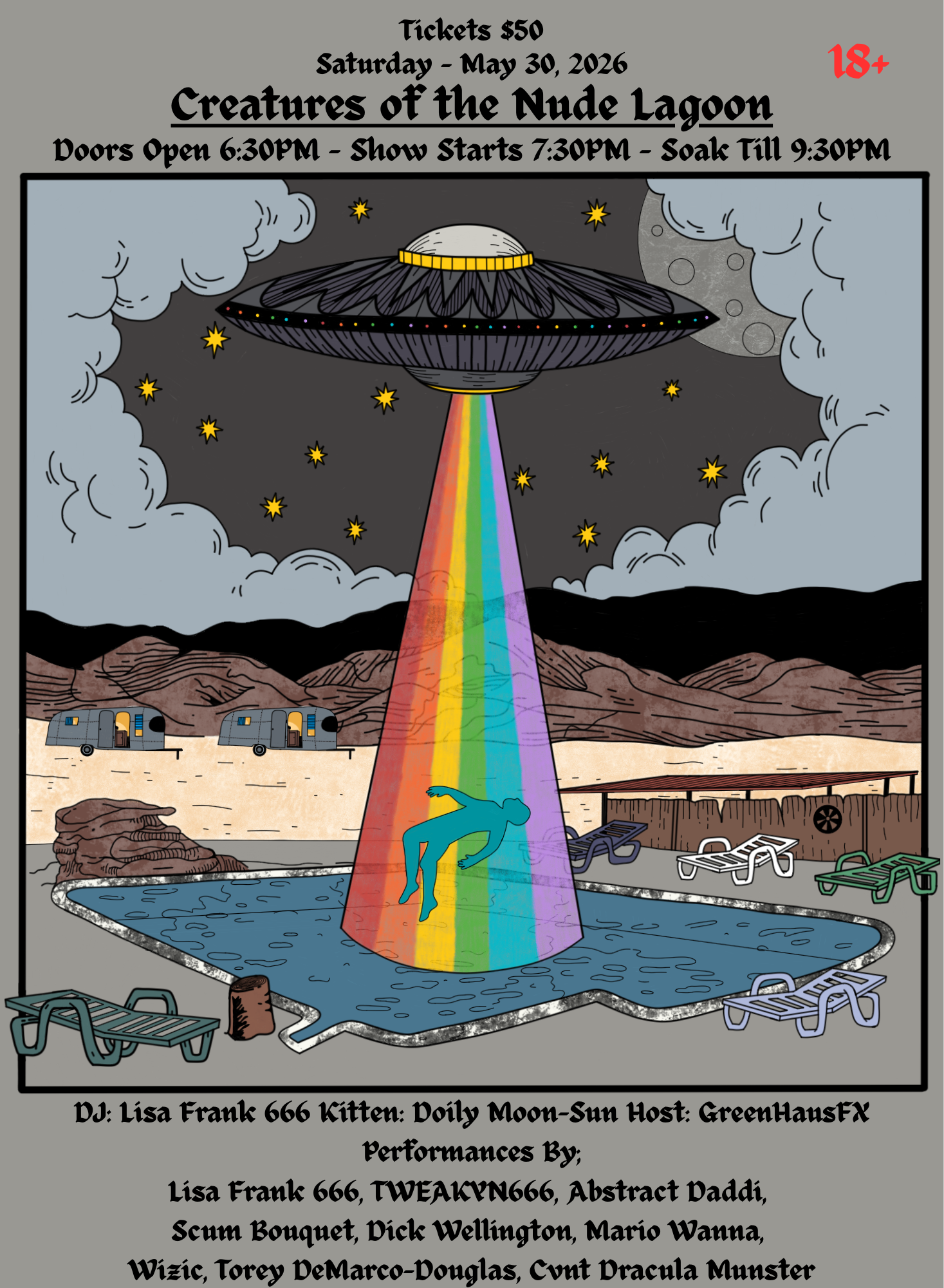 Creatures of the Nude Lagoon! A Drag Variety Show 