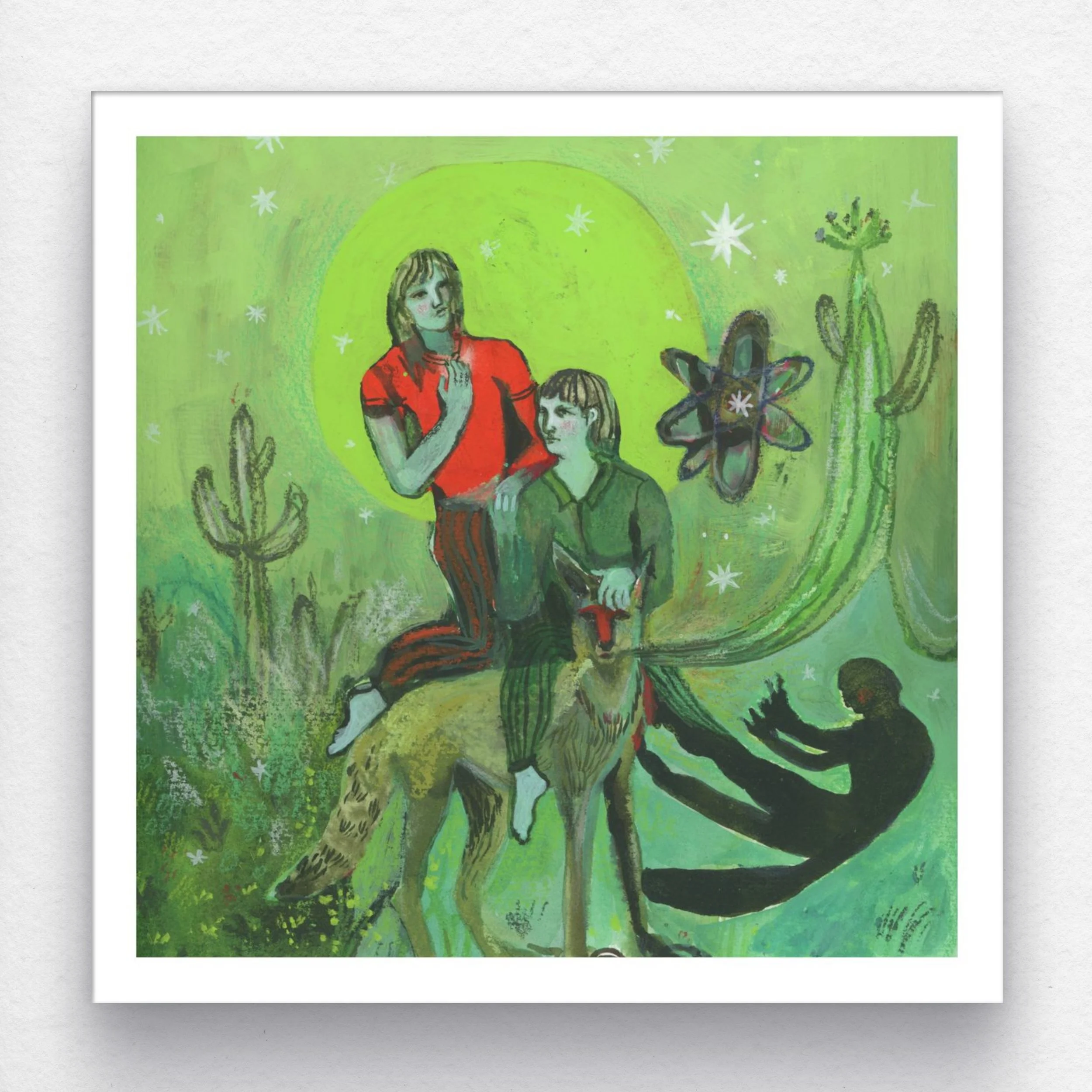 Coyote Stars - Fine Art Giclée Print