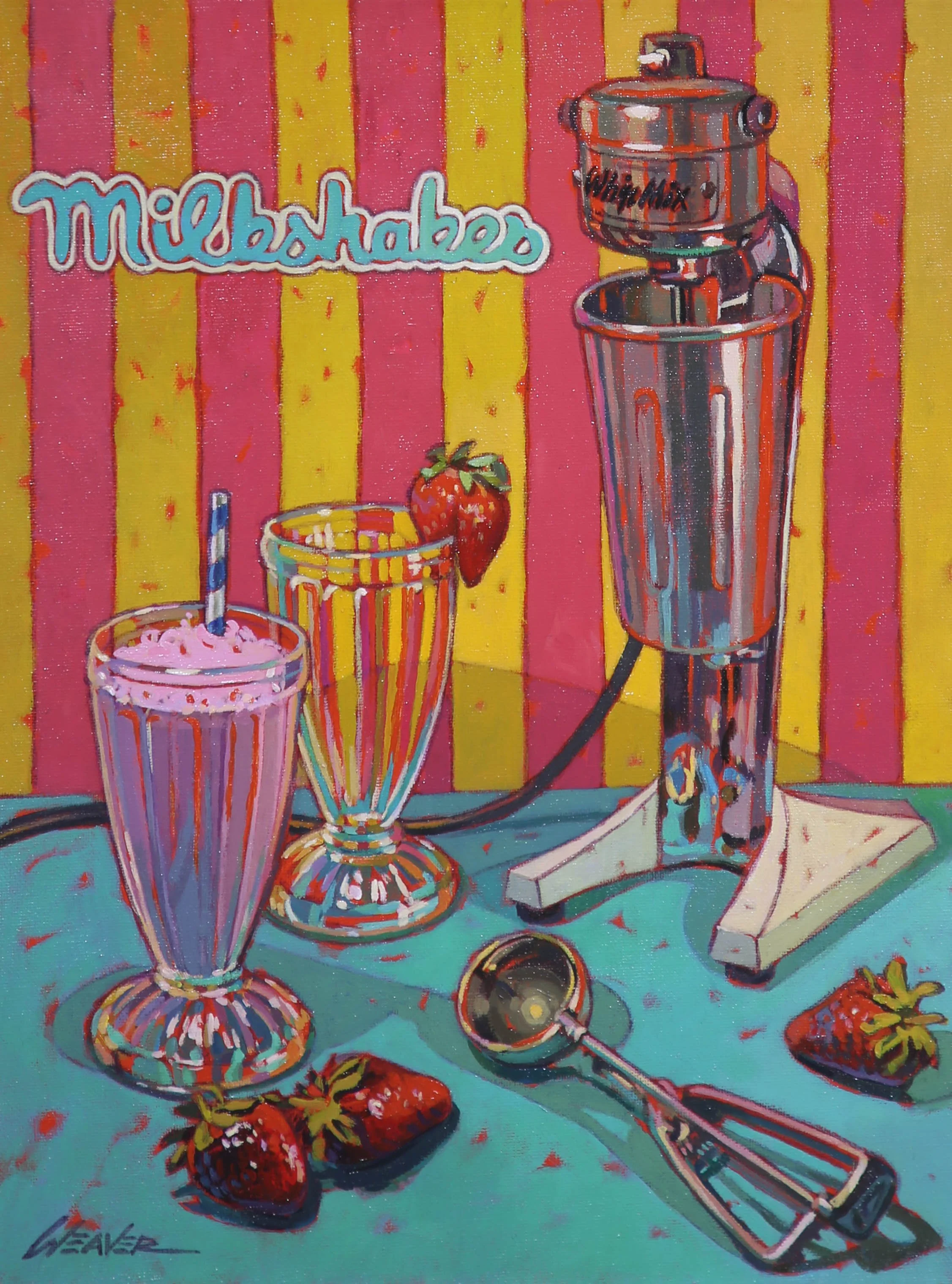 2ND STILL LIFE - MILK SHAKE DAYS BY MARLENE WEAVER