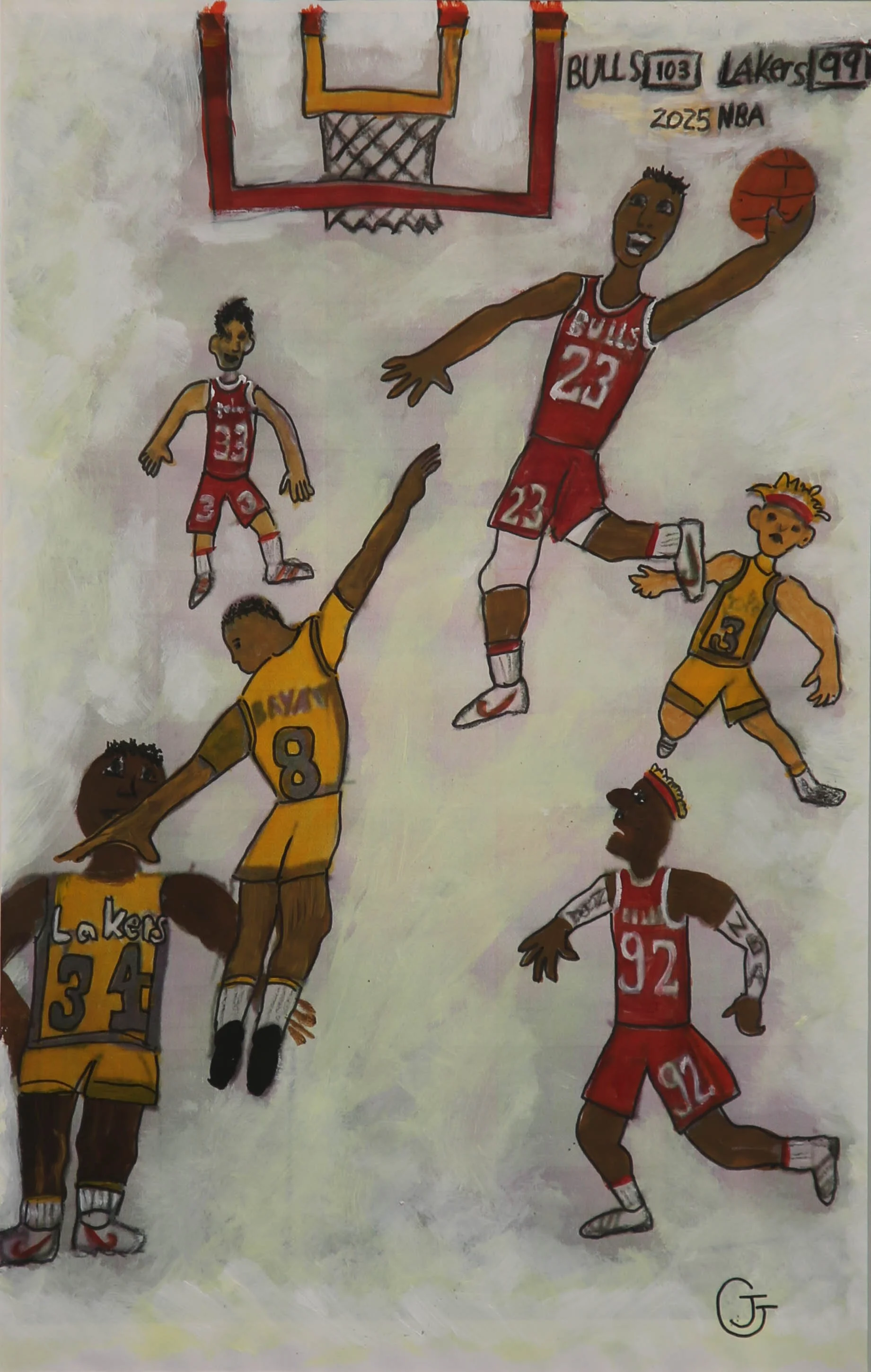 HIGHLY COMMENDED YOUTH 8-12 YRS - SLAM DUNK BY JOHN GRECH