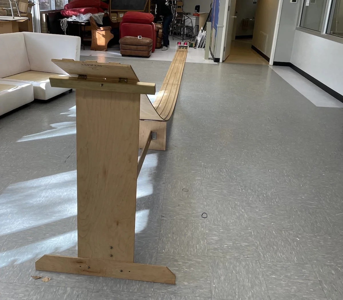 Pinewood Derby Race track available for practice — Pack 613 Raleigh, NC