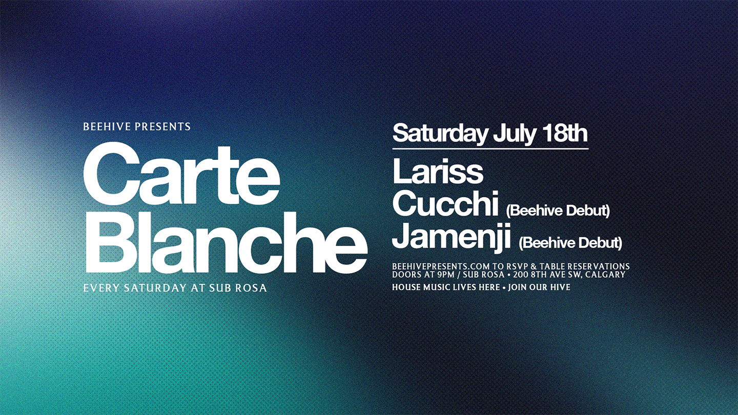 Carte Blanche • 07.18.2026