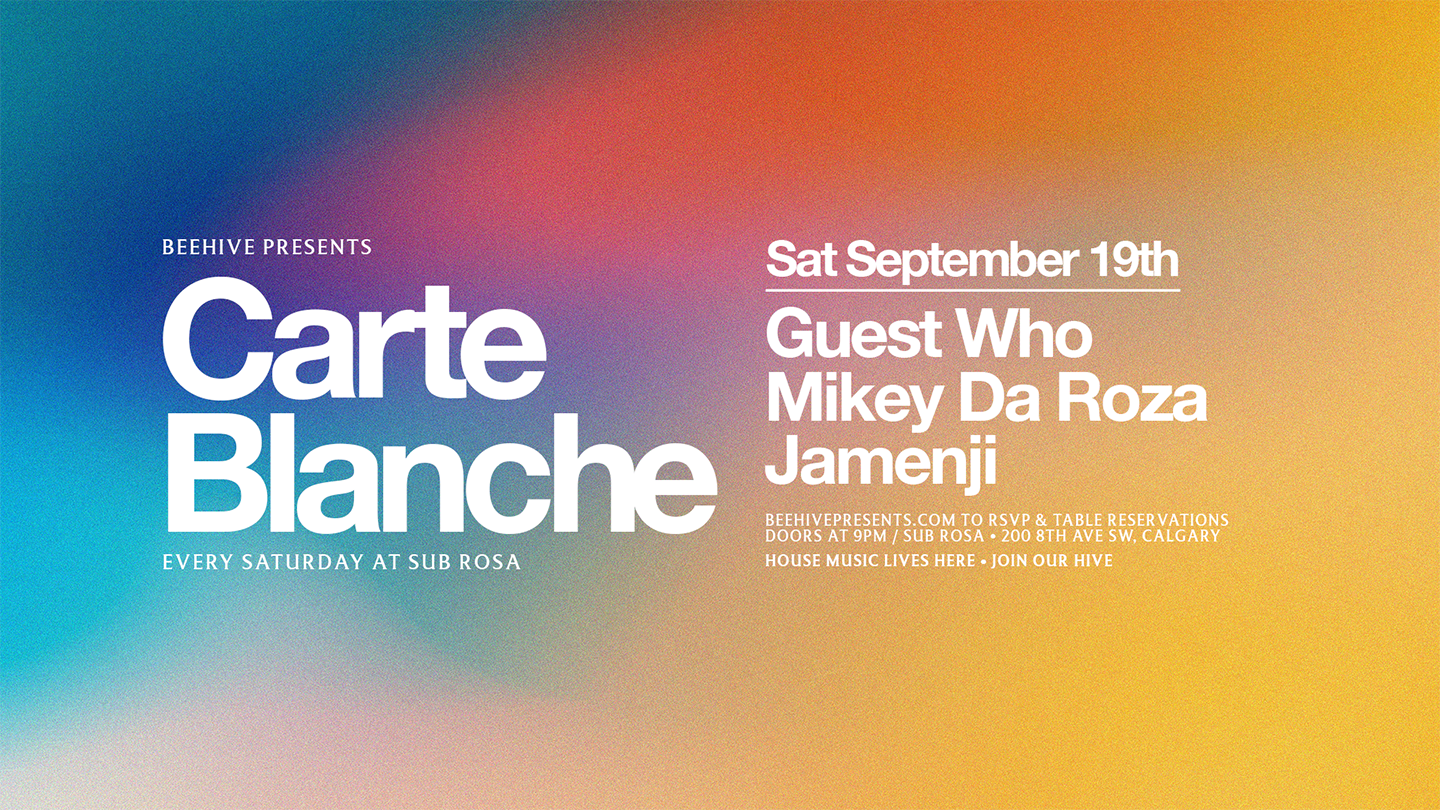 CARTE BLANCHE • 09.19.26
