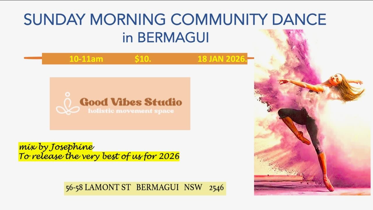 Greetings Groovers, 
May the heavens open up and sprinkle the rains
lets dance this in our hearts, before our feets meet xx
Soooo looking forward to a groove with you all!
Dj Sephi bringing the beats
$10 
10 -11am
Good Vibes Studio