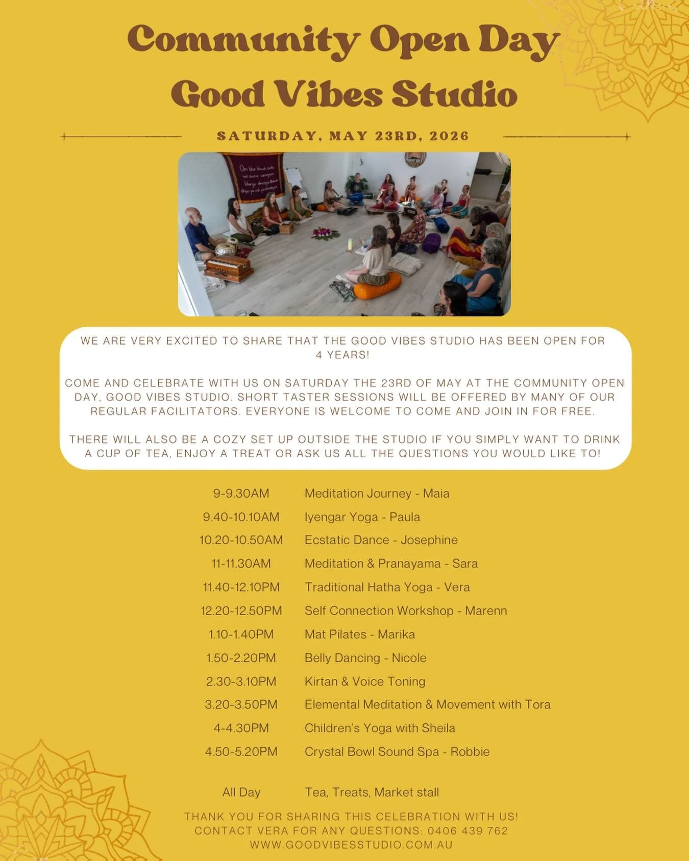 Good Vibes Studio - 4 year Anniversary

We are very excited to share that the Good Vibes Studio has been open for 4 years!

Good Vibes Studio is a holistic movement space dedicated to connecting with your heart, spirit &amp; community. The last few y