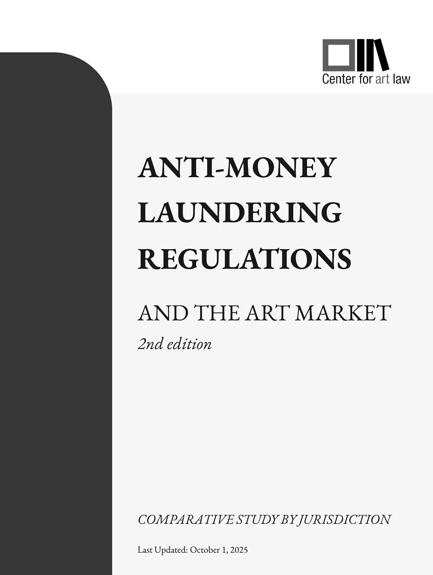 Guest Work Agency has contributed to a major new international study on Anti-Money Laundering Regulations and the Art Market, led by the @centerforartlaw. 

From monitoring obligations and to reporting suspicious activity, the study unpacks what AML 