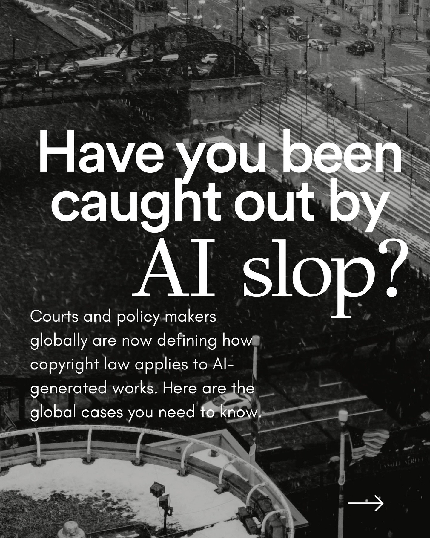 Have you been caught out by AI slop?
Courts across the US, EU, China, Australia and elsewhere are beginning to define how copyright applies to AI-generated works.

The emerging global trend: 👉copyright still centres on human creativity, but the line
