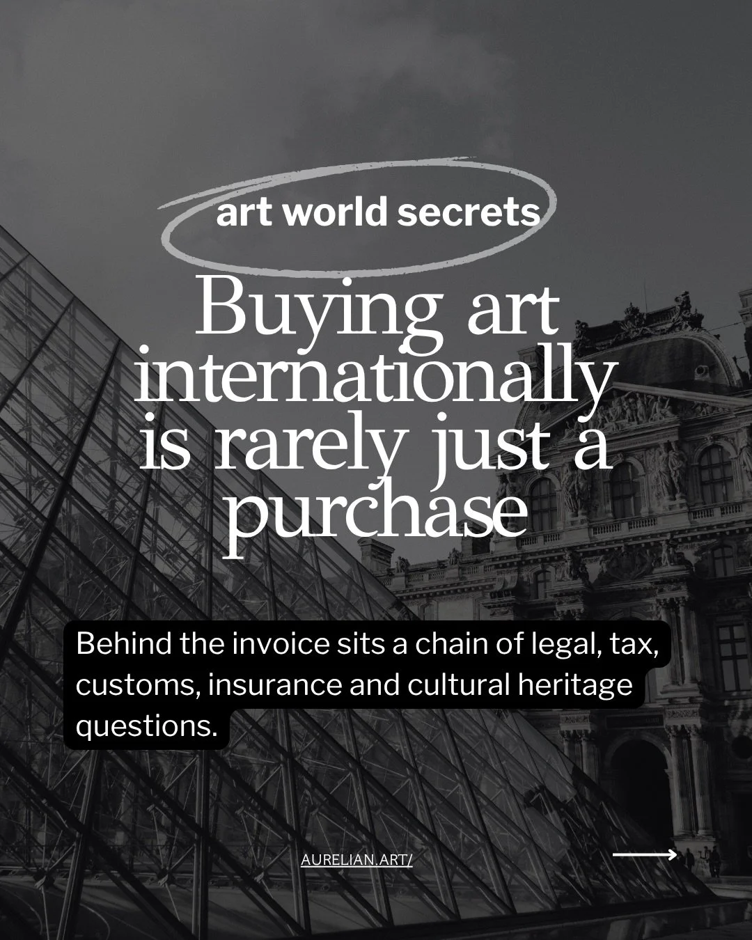🖼️ Buying art internationally can look deceptively simple: an invoice is issued, payment is made, the artwork is shipped.

In reality, cross-border acquisitions involve a much more complex set of legal and practical questions.

Swipe through to lear
