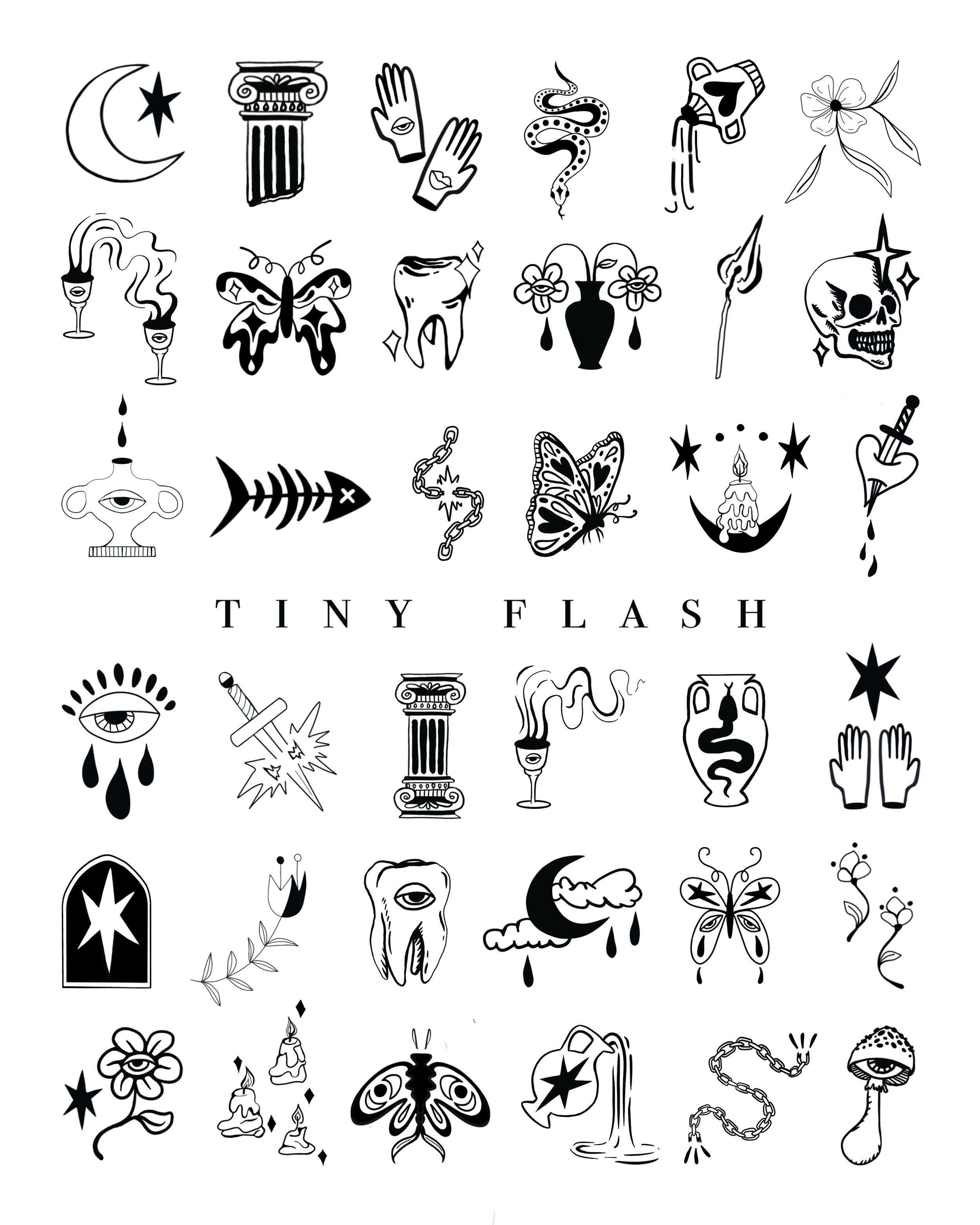 What are Flash Sheets  Creative Ink Tattoo Studio