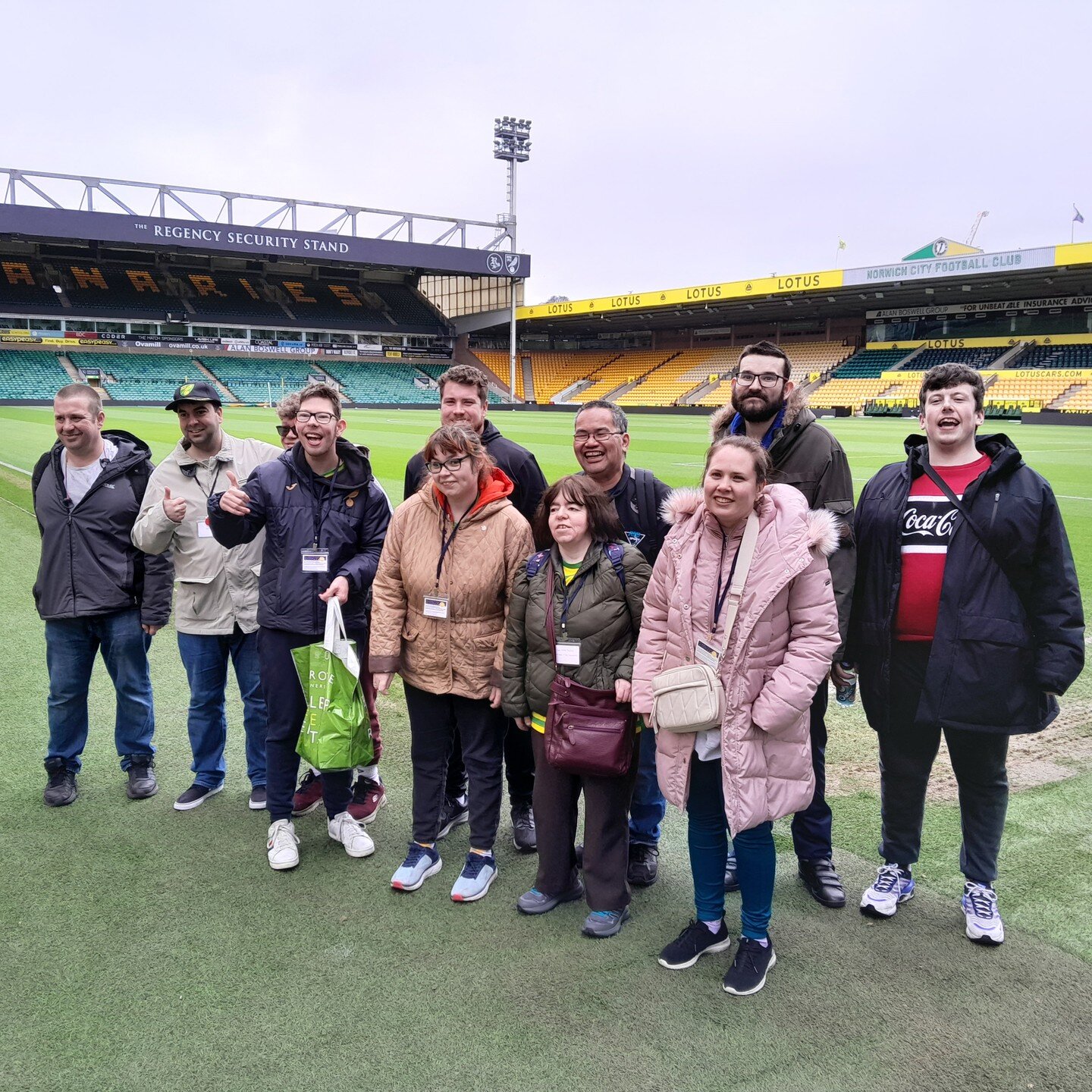 Thanks to Ellie and Shane @norwichcitycsf for organising our tour around the football stadium, last week. We were also presented with our Realising Potential certificates. OTBC!