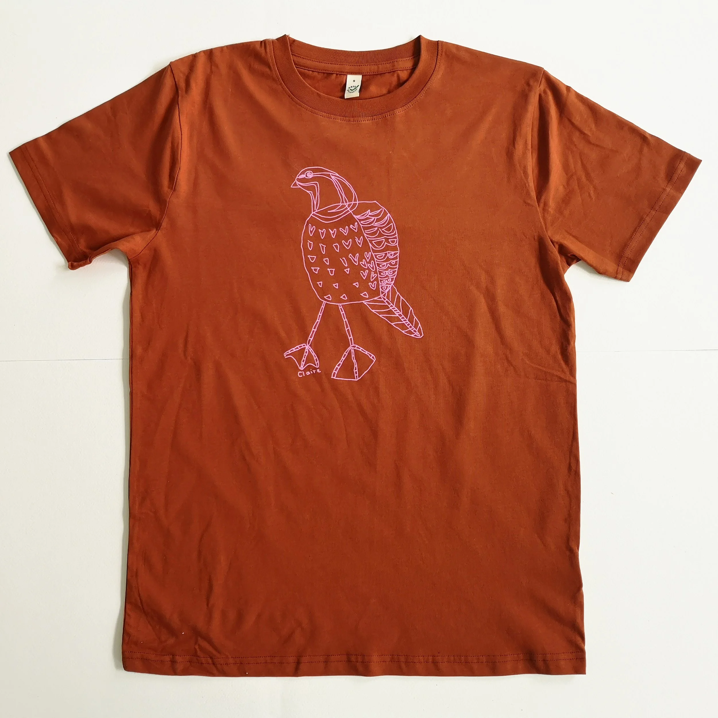 Claire bird - Rust T copy.jpg