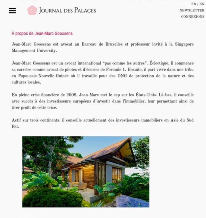 Isan Golf & Adventure Hotel featured in Journal des Palaces