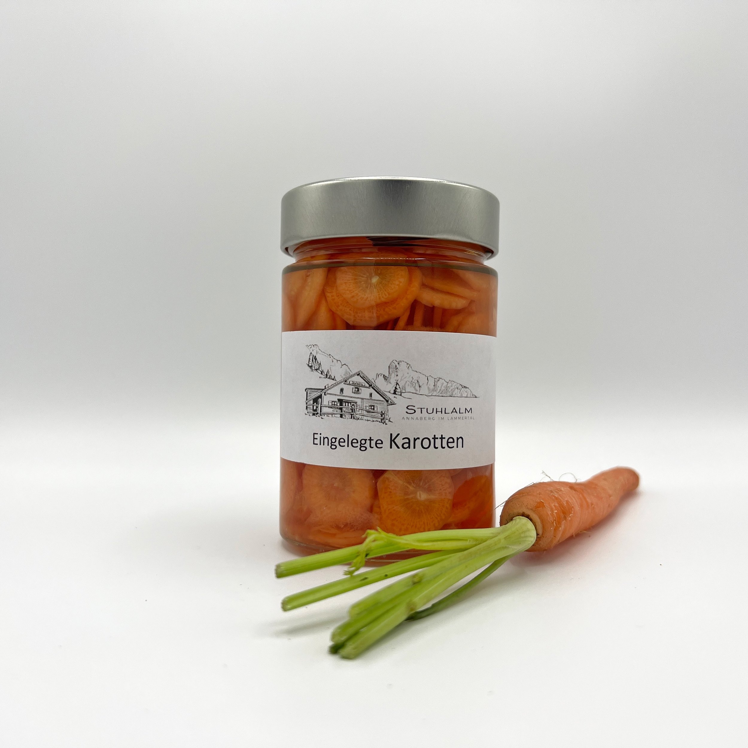 eingelegte Karotten -
hervorragend zur Jause & in Salate