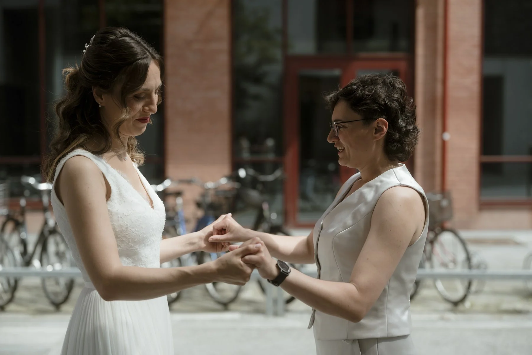 Queer wedding first look Copenhagen