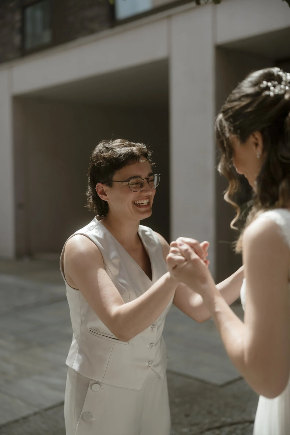Queer wedding first look Copenhagen