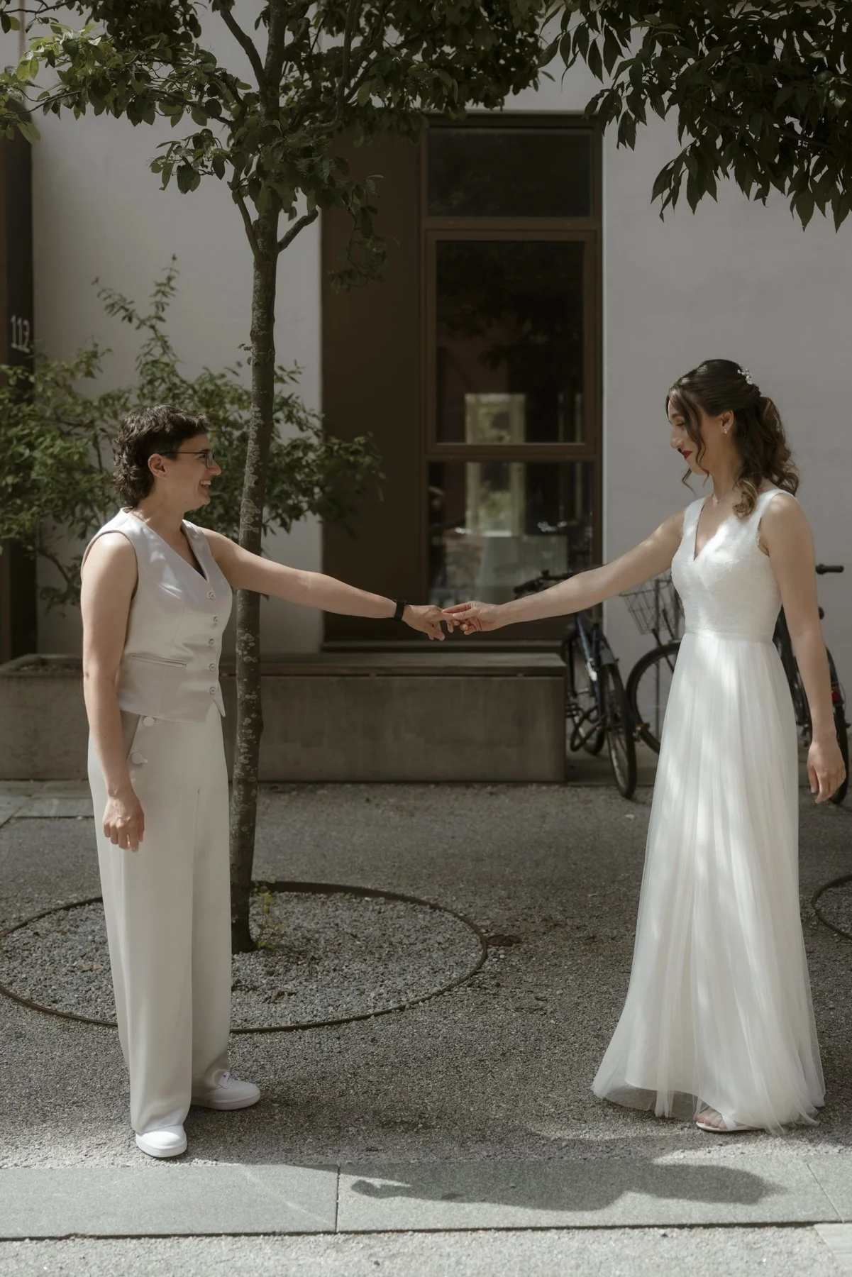 Queer wedding first look Copenhagen