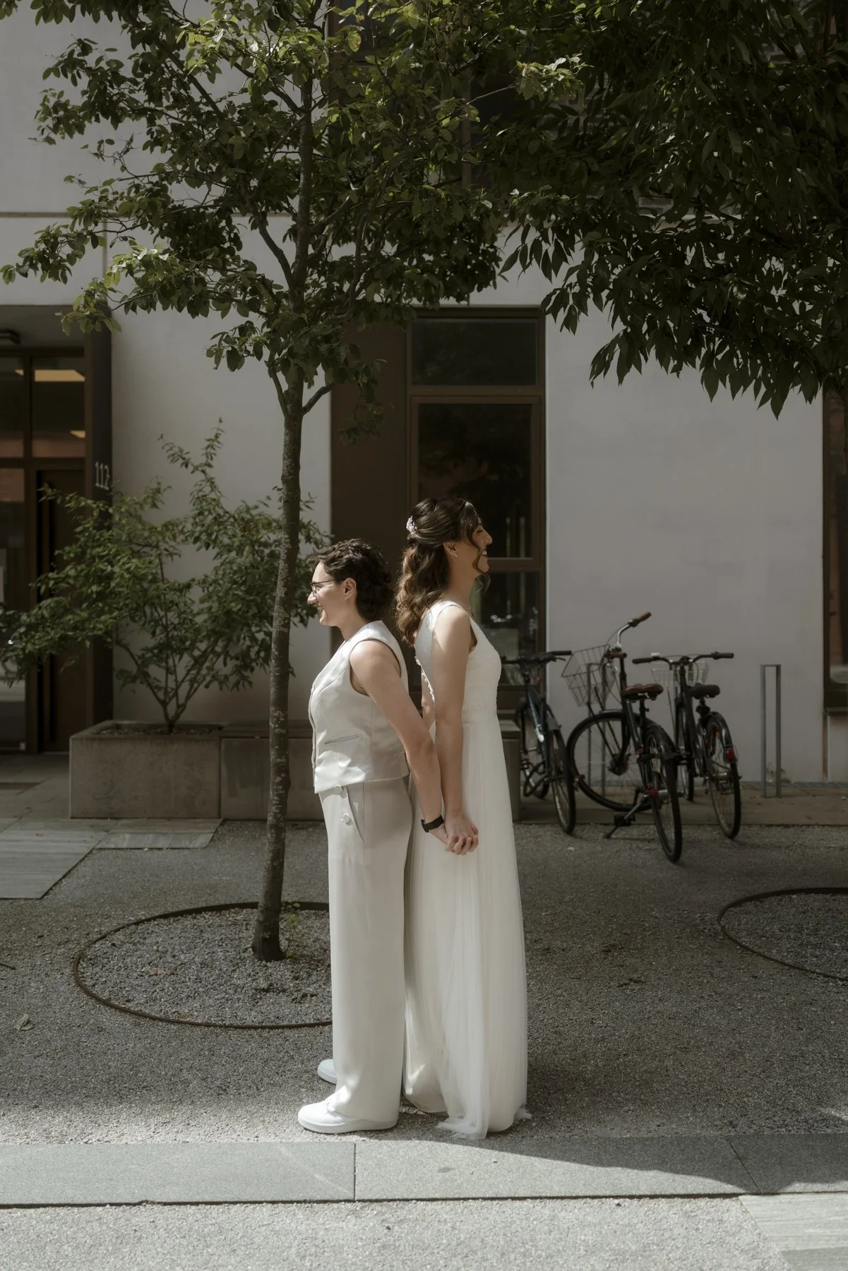 Queer wedding first look Copenhagen