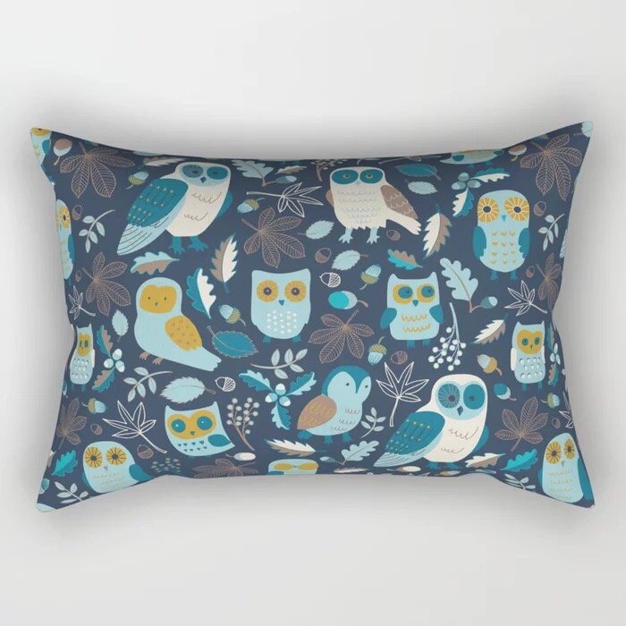 Autumn Owls - Rectangular Pillow