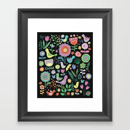 birds-blooms-pastels-on-black-framed-prints.jpg