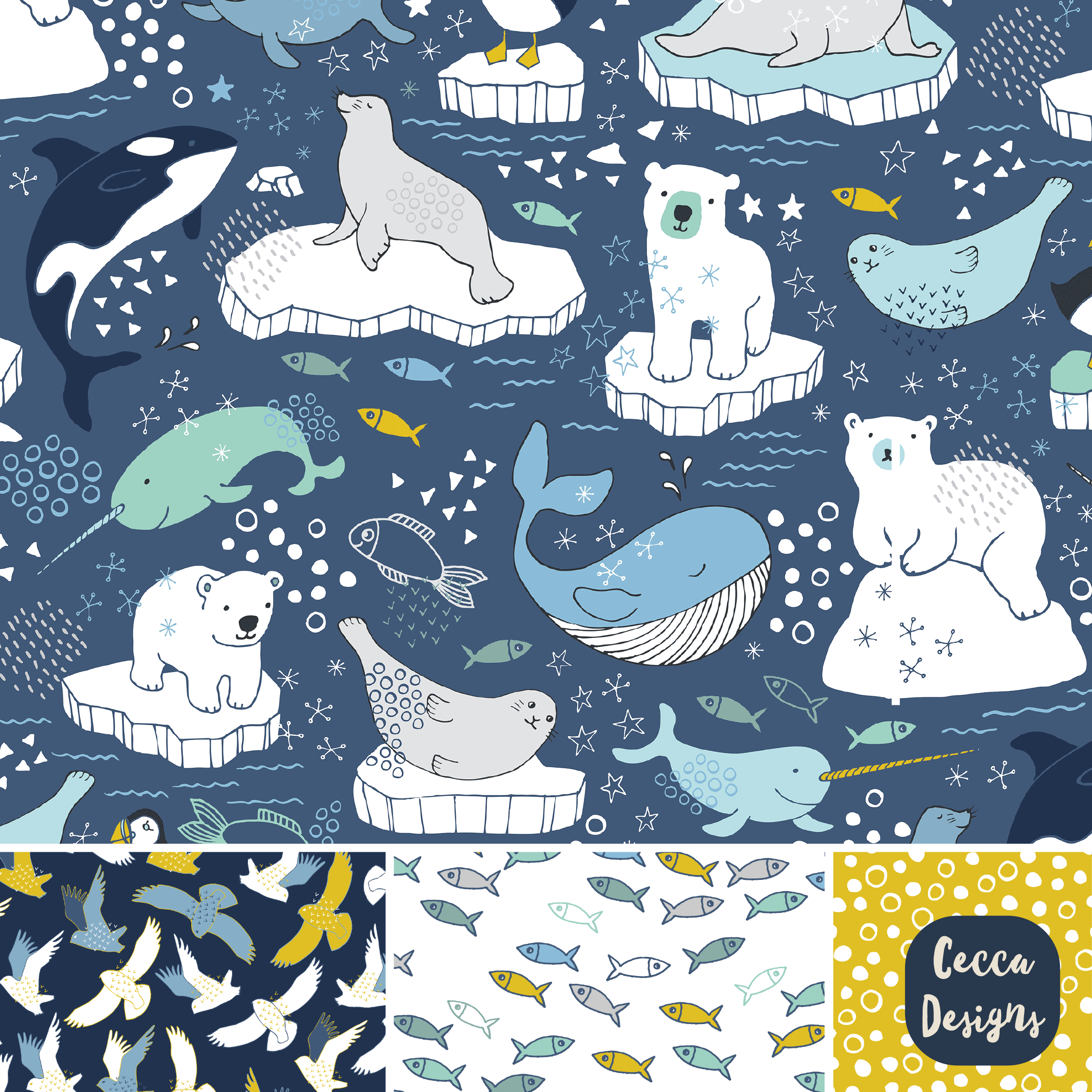 Pattern-Mosaic-Arctic-Animals-yellow-quad-01.png