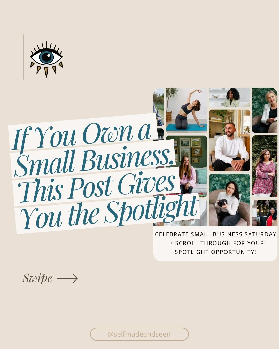 Small Business Saturday always reminds me that most small businesses don&rsquo;t struggle because their work isn&rsquo;t good enough, they struggle because they aren&rsquo;t visible enough.⁠
⁠
The clearer people can see who you are, what you offer, a