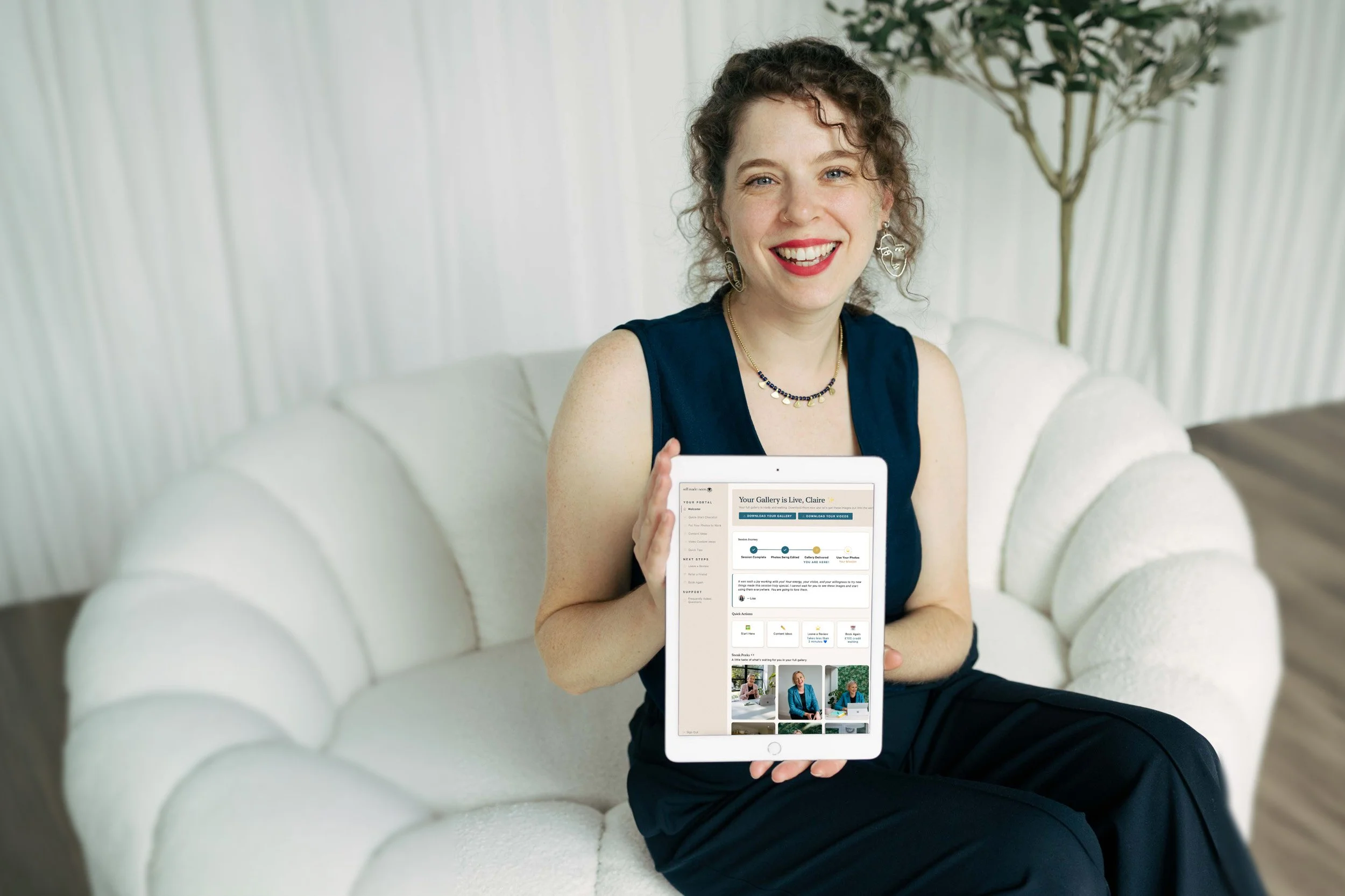Client portal for brand photography clients — Self Made and Seen London brand photographer