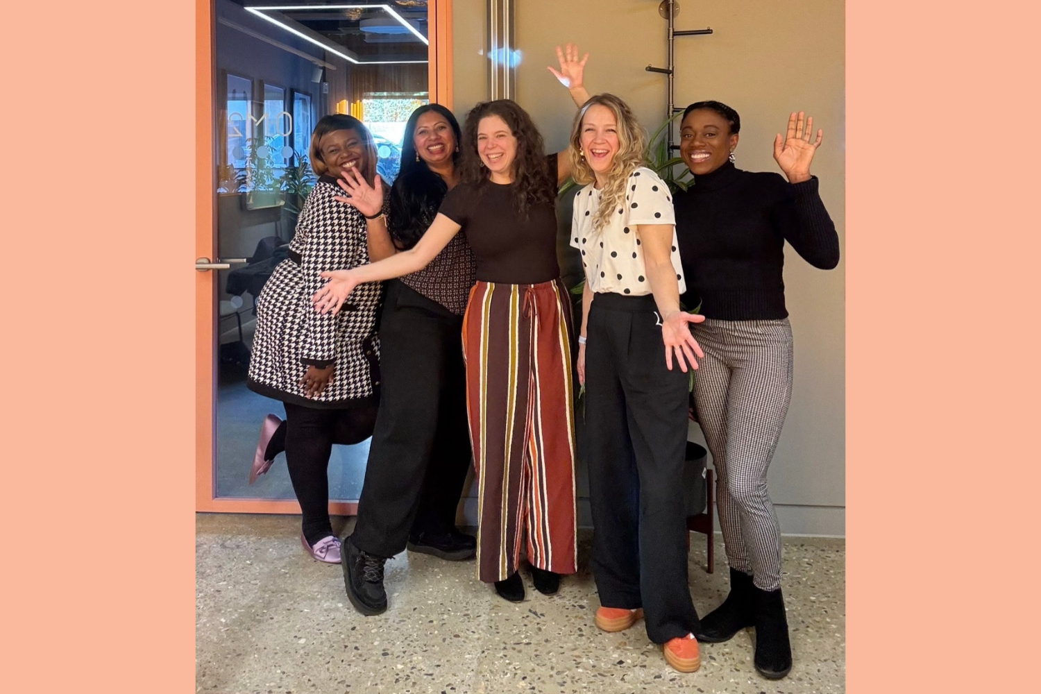 Women business owners at the first networking community session at Clockwise in Wood Green, North London.