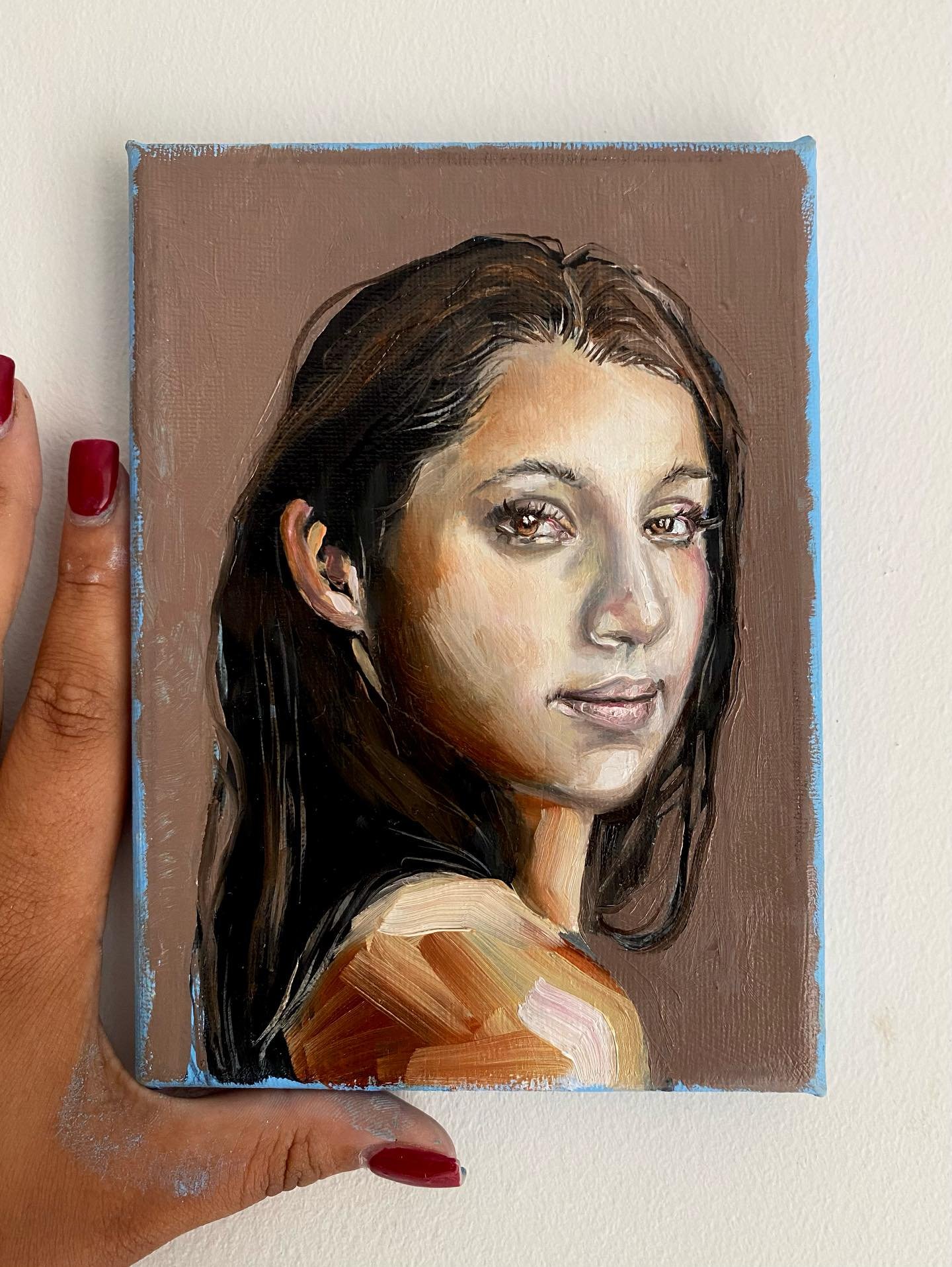 Mini oil painting experimenting with different techniques. 

Today I tried out grisaille. Creating a black and white under painting then adding diluted oil paints on top. 

It was helpful is placing the different values however I then found it diffic