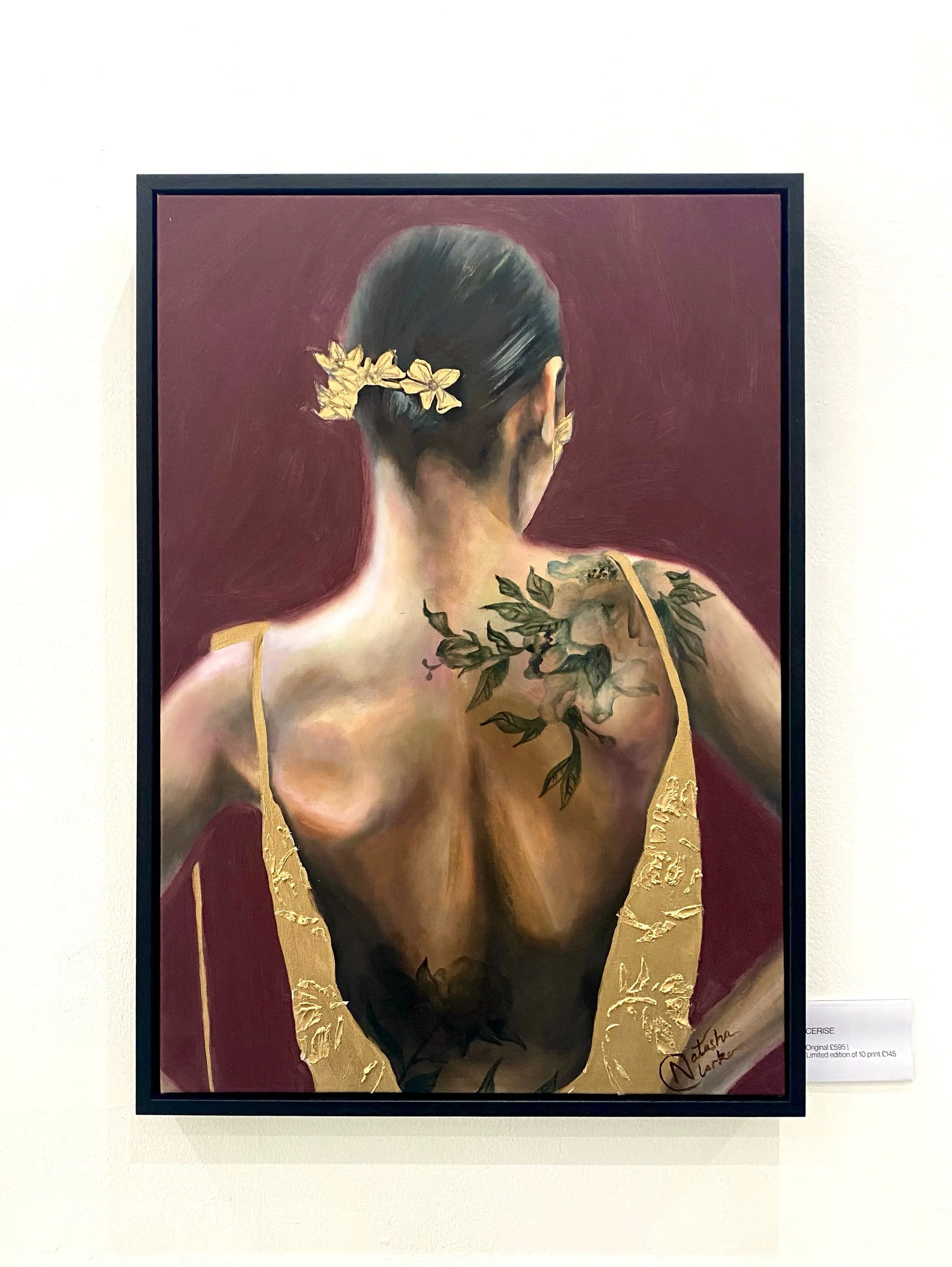 There are little pieces of me hidden throughout 'Her' collection. 

This painting is one of them.

The floral tattoo across her shoulder is a detail that feels particularly personal because I&rsquo;m covered in floral tattoos myself. Flowers have alw