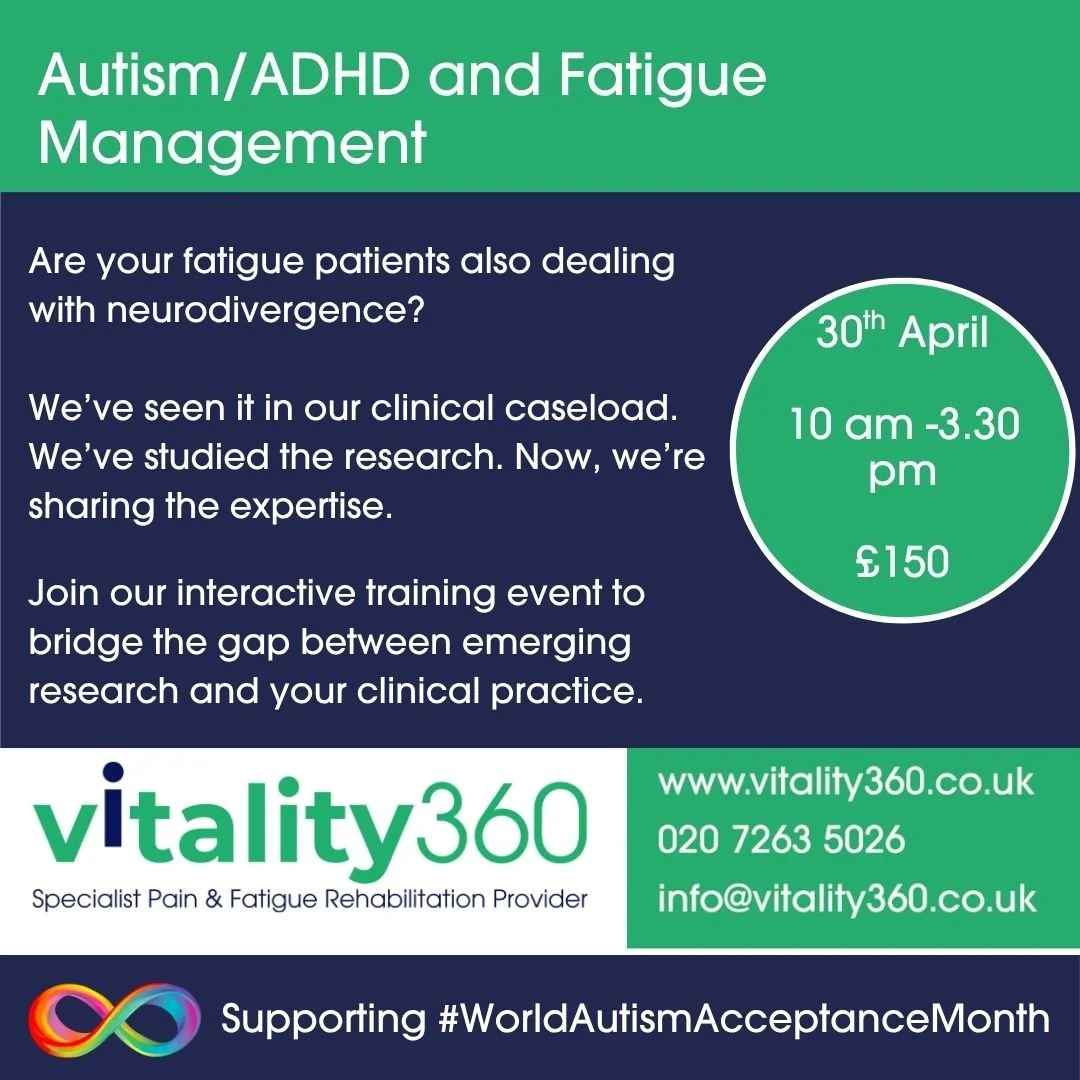 Autism/ADHD & Fatigue Management:  A Training Course for Clinicians and Healthcare Providers