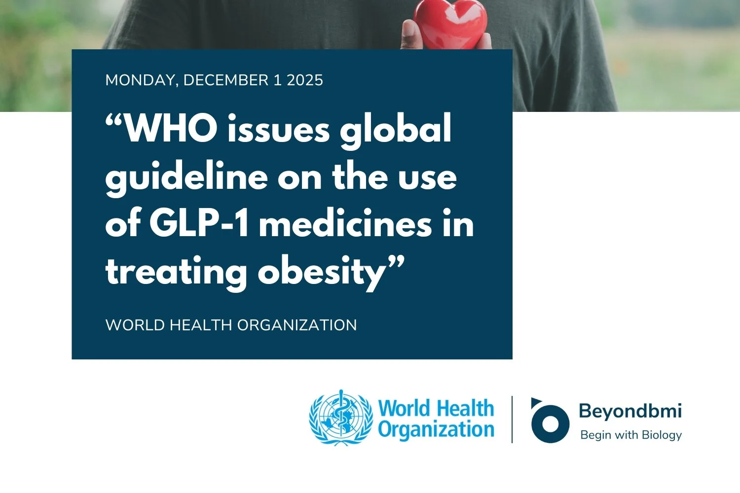 WHO GLP-1 guideline in treating obesity