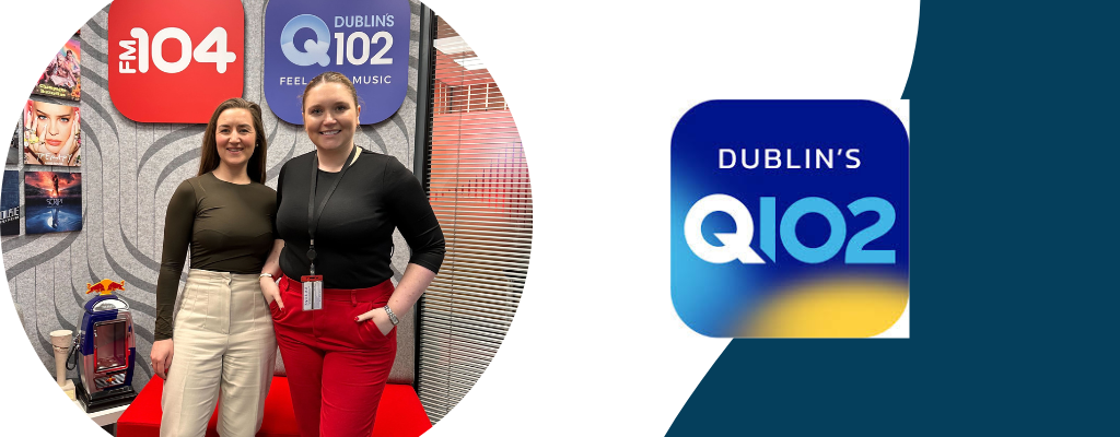 Dr Harriet Treacy in the Q102 studio for Dublin Today.