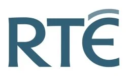RTÉ logo in blue with an accent above the letter E