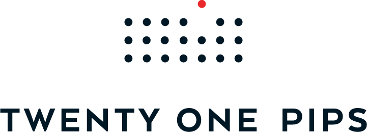 Twenty One Pips stacked logo