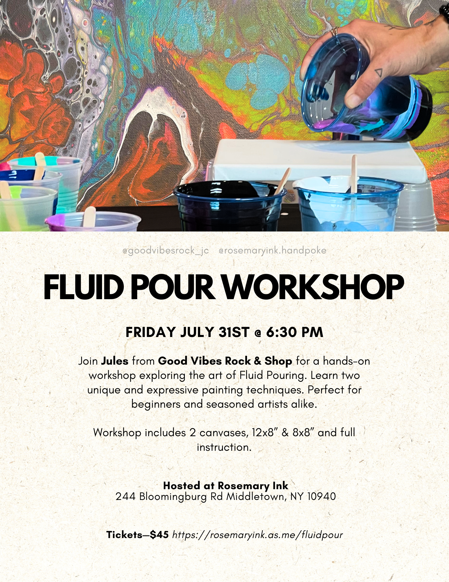 Fluid Pour Workshop w/ Jules