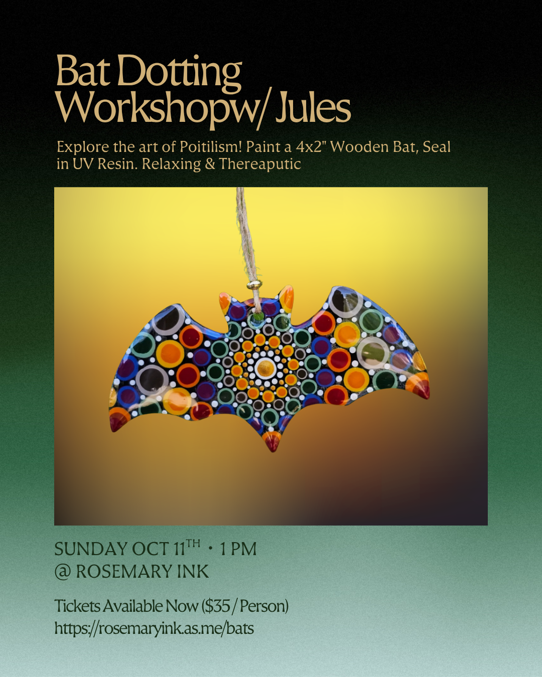 Bat Dotting Workshop