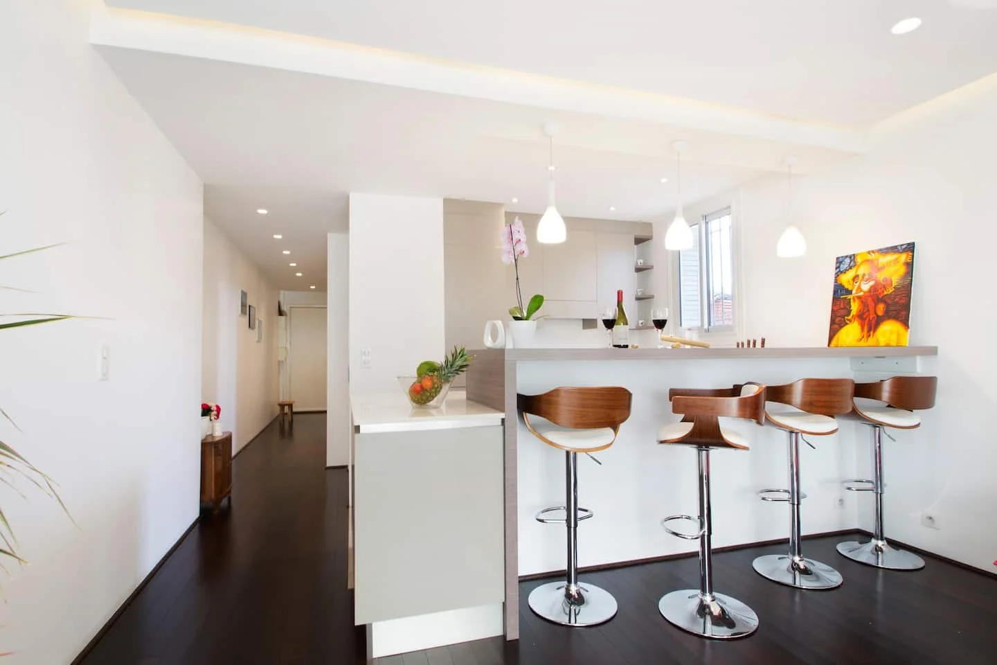 Photographie architecture appartement lumineux cuisine