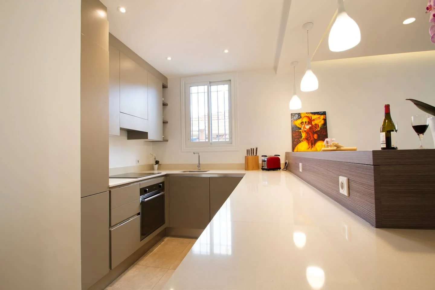 Photographie architecture appartement lumineux cuisine