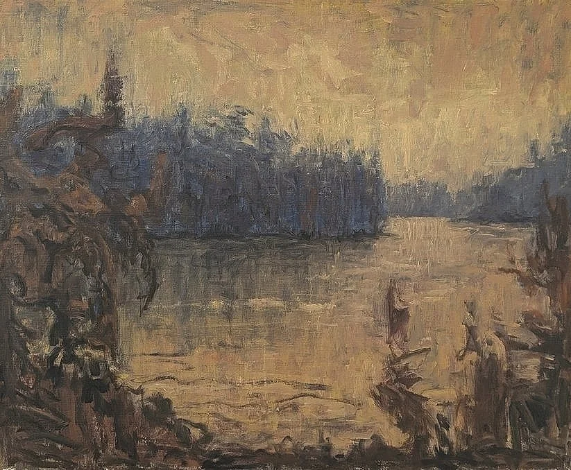 the edge of forever 26.25x32.125 oil on canvas